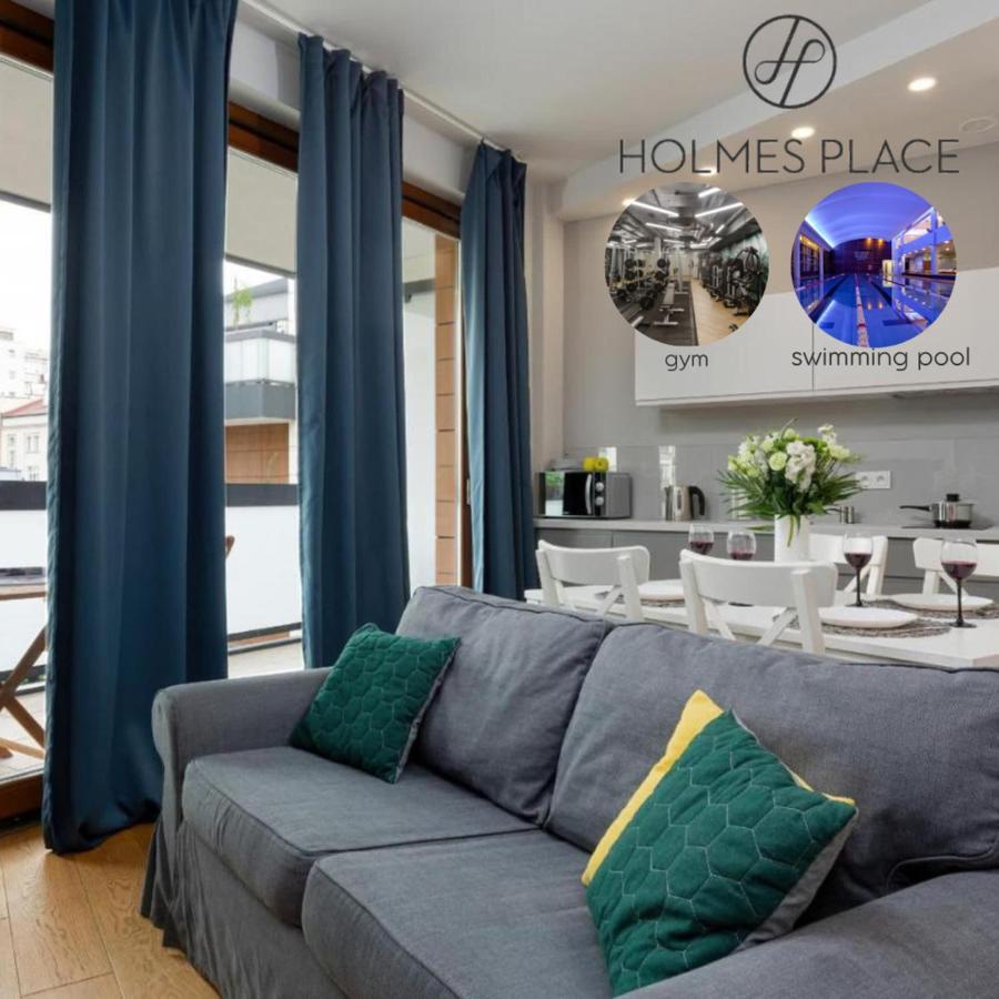 Modern Apartment With Pool Near Golden Terraces Варшава Экстерьер фото